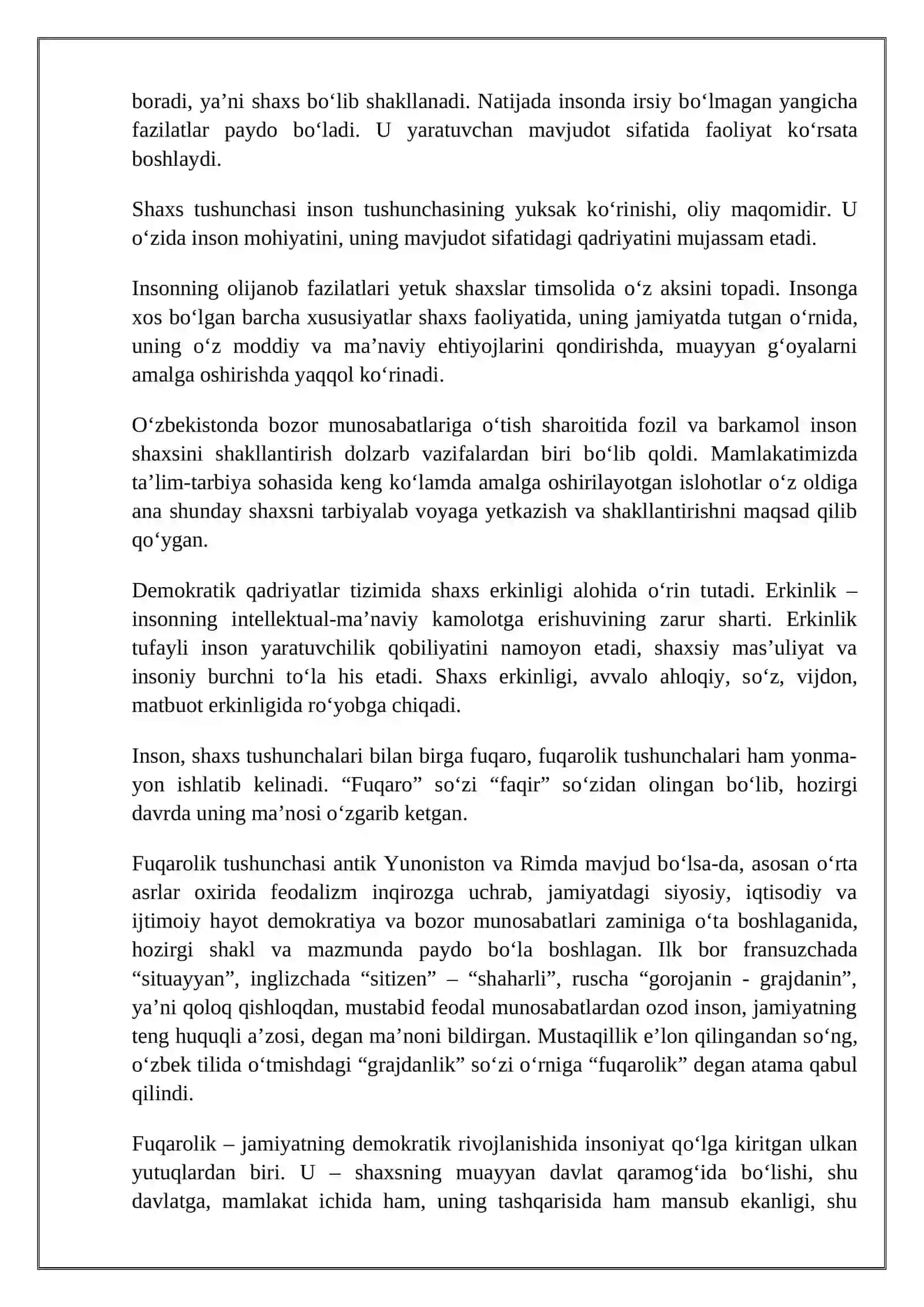 BILIM INSON MANAVIY KAMOLOTI OMILI 4