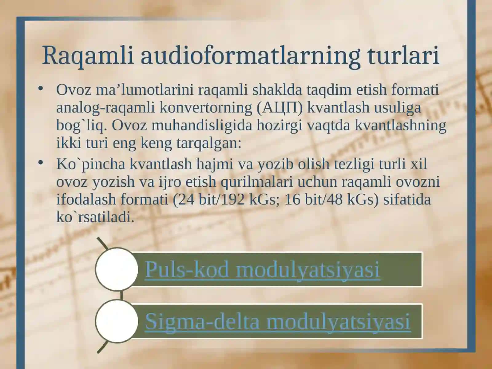 Raqamli audio formatlar 4