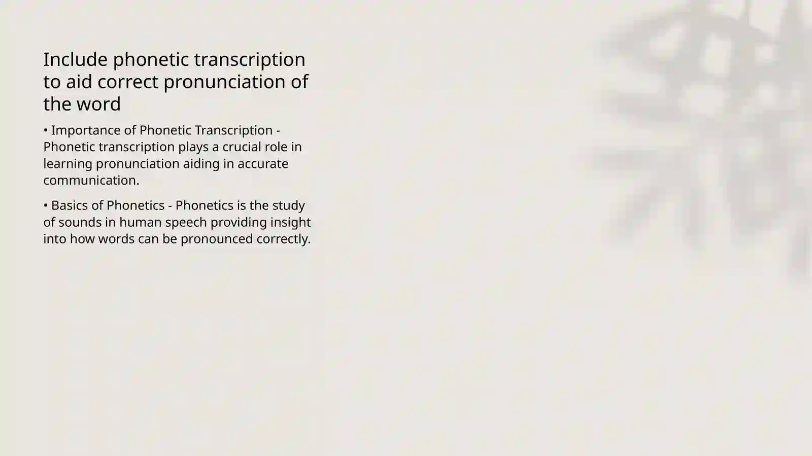 THE MAIN STRUCTURAL (components) OF A DICTIONARY ENTRY 4