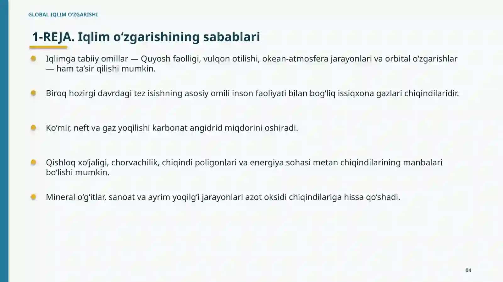 GLOBAL IQLIM O‘ZGARISHI 4