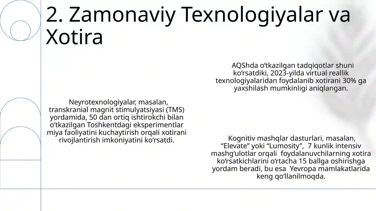 Ixtiyoriy xotirani shakllantirishning usul va vositalari 4