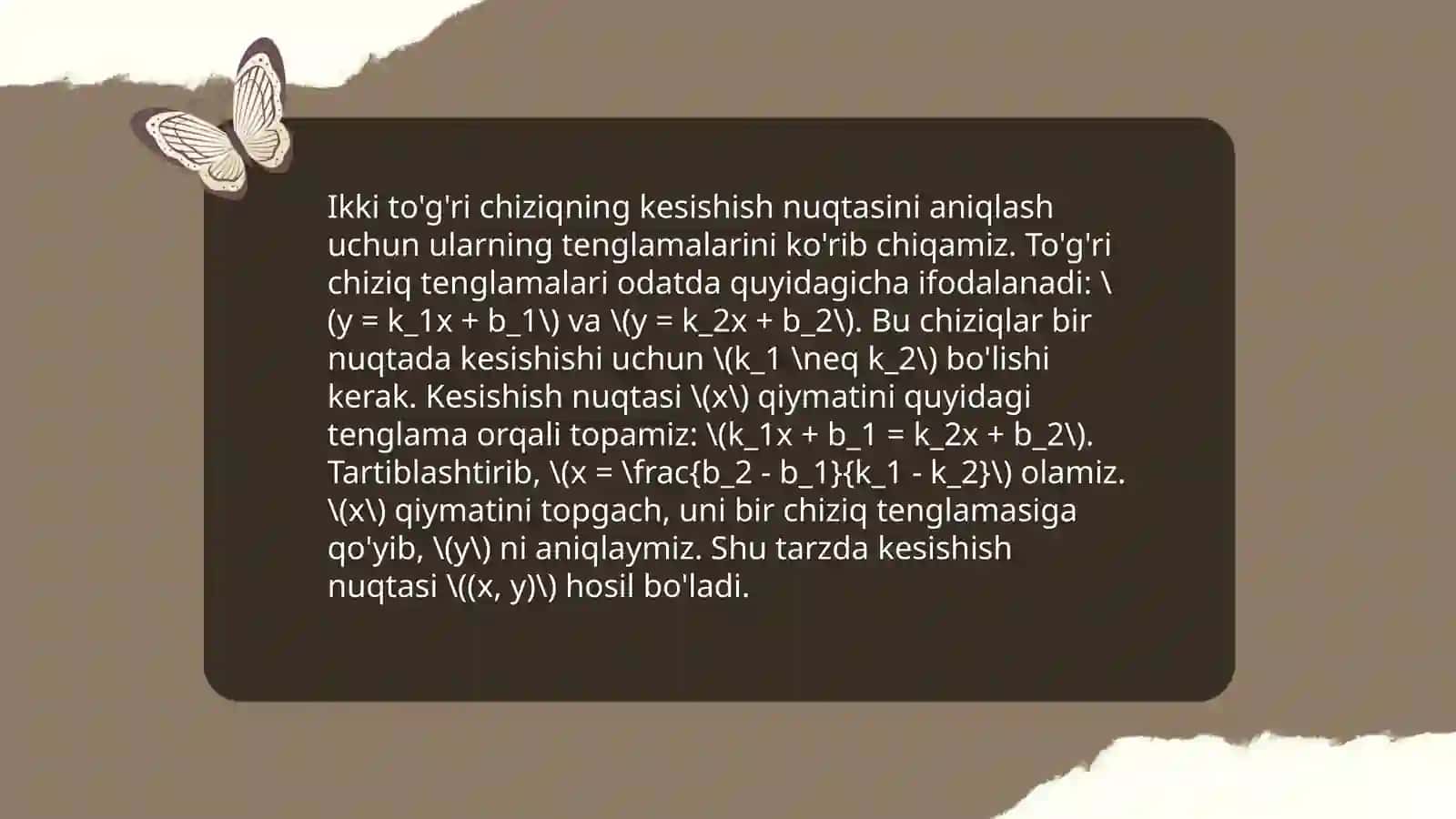 Planimetriya aksiomalarini takrorlash 4