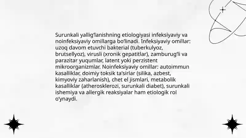 Surunkali yalligʻlanish 4