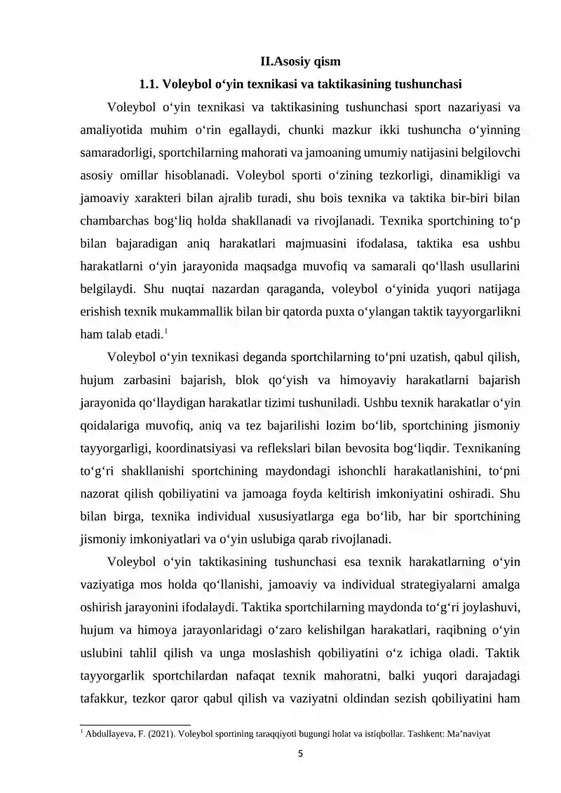 Voleybol o‘yin texnikasi va taktikasini tasnifi 4