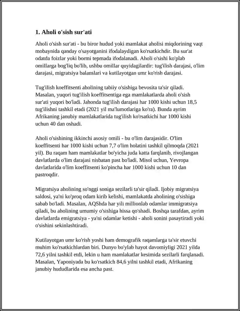 AHOLINING DEMOGRAFIK KO'RSATKICHLARI DINAMIK QATORLAR TAHLILI 4