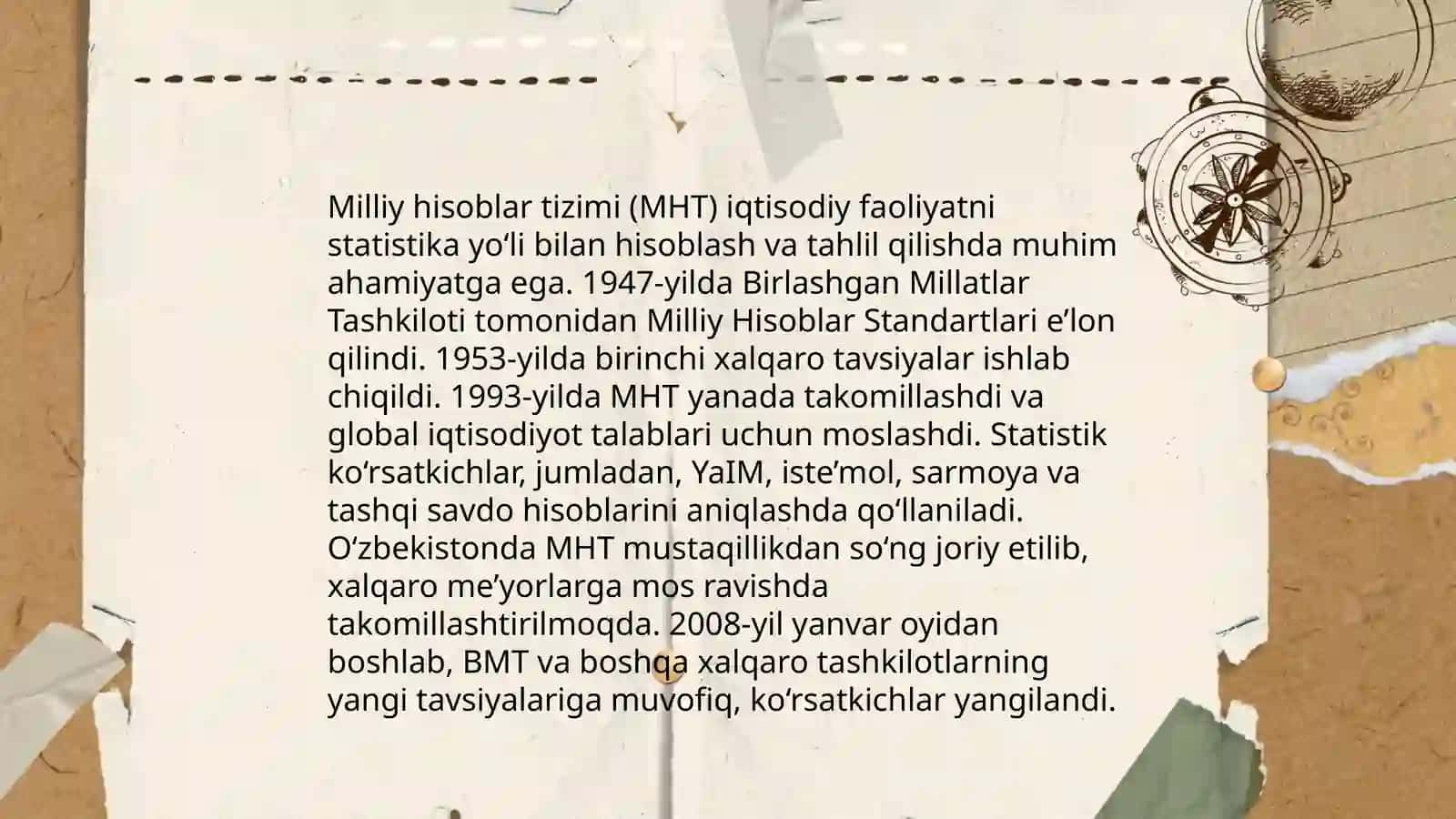 Milliy hisoblar tizimi va O'zbekistonda unga o'tishning vazifalari 4