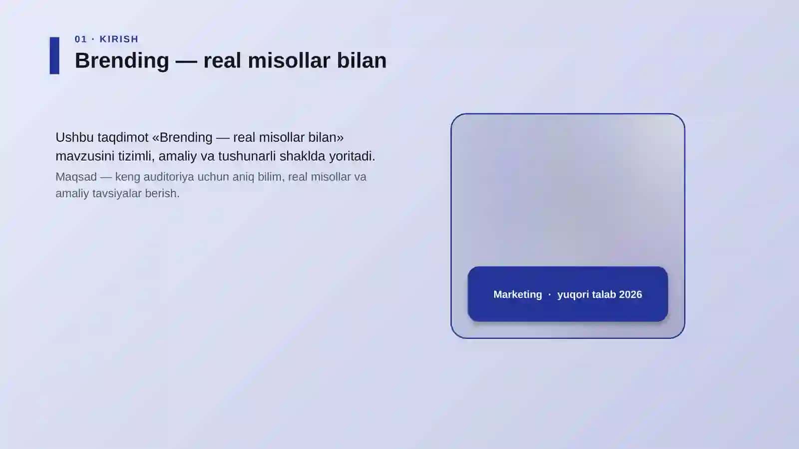 Brending — real misollar bilan 4