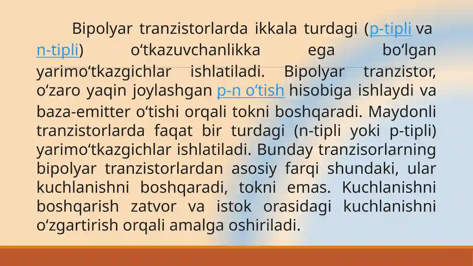 Bipolyar va maydonli tranzistorlar 4
