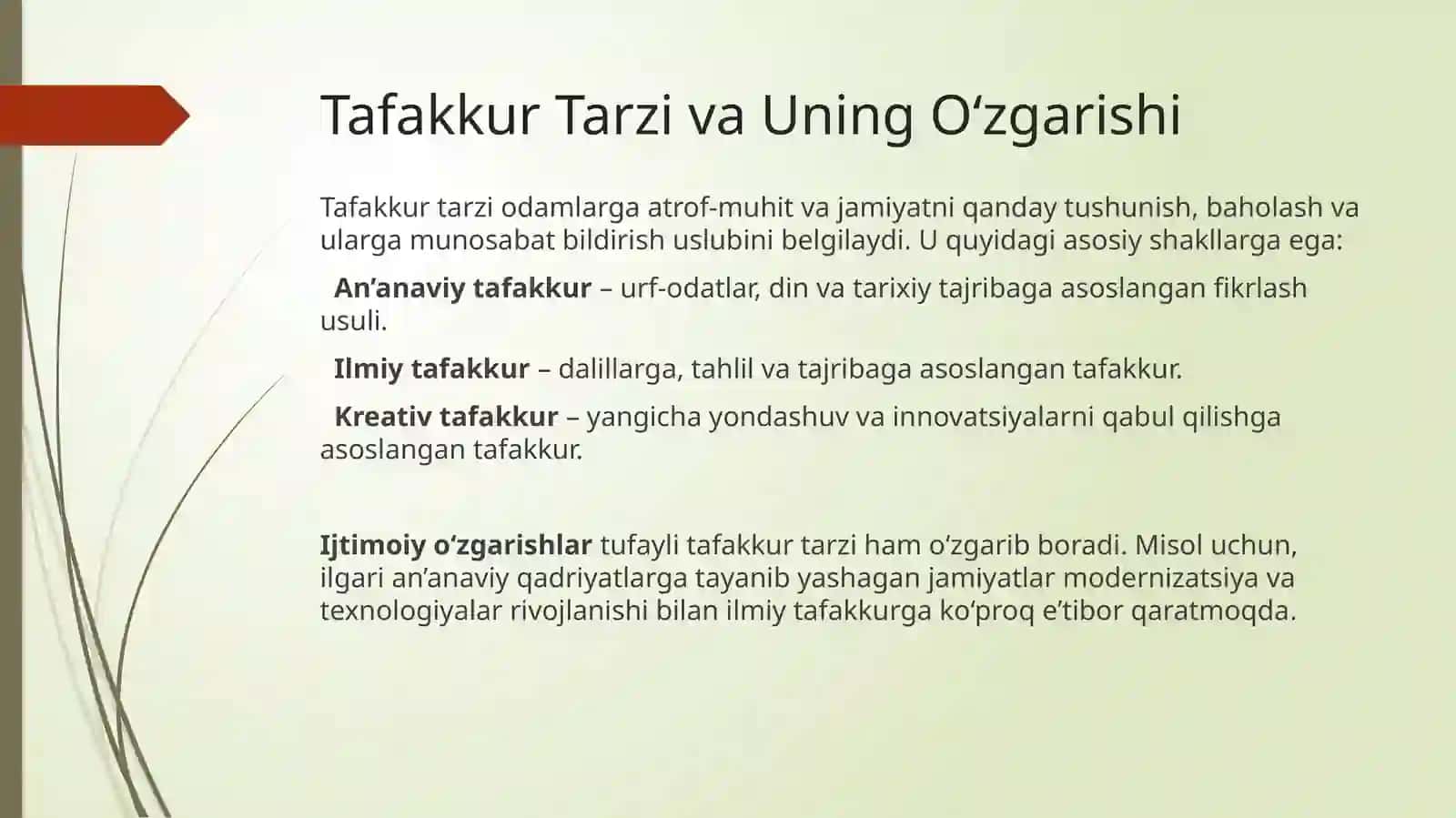 Tafakkur tarzi va ijtimoiy o‘zgarishlar modernizatsiya va globalizatsiya jarayonlari 4