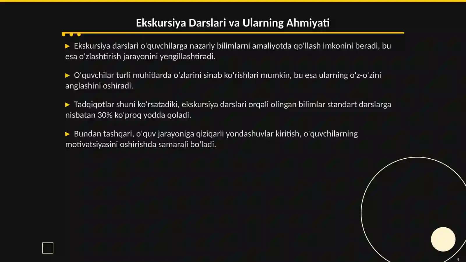 Ekskursiya Darslarida Turli Metodlardan Foydalanish 4