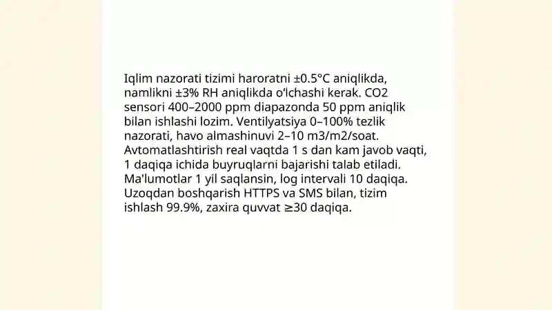 Smart issiqxonalar standarti 4