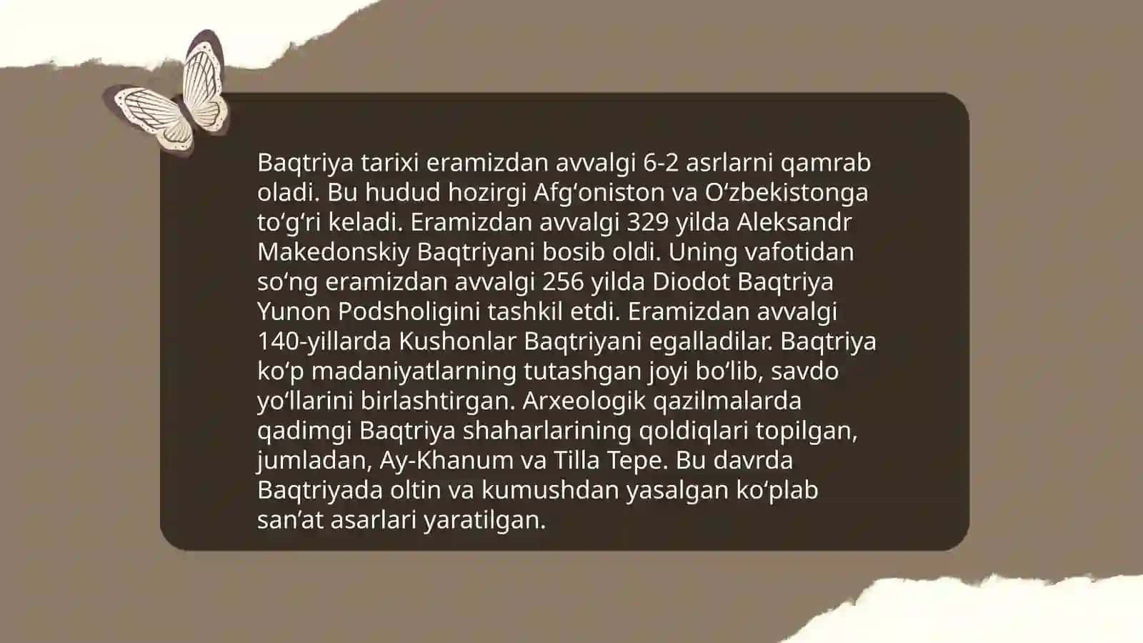 Oʻlkamiz hududida yashagan qadimgi xalqlar, qavm,qabila va elatlar haqida dastlabki ma'lumotlar 4