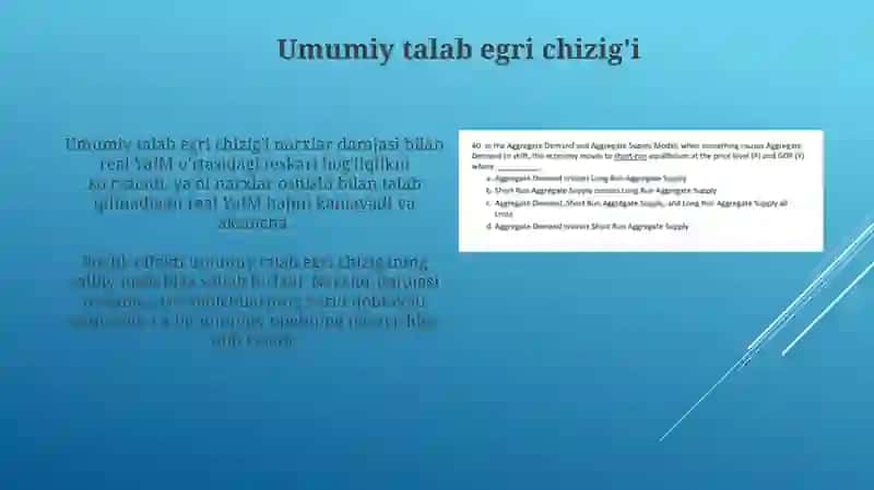 Umumiy talab va umumiy taklif asoslari 4