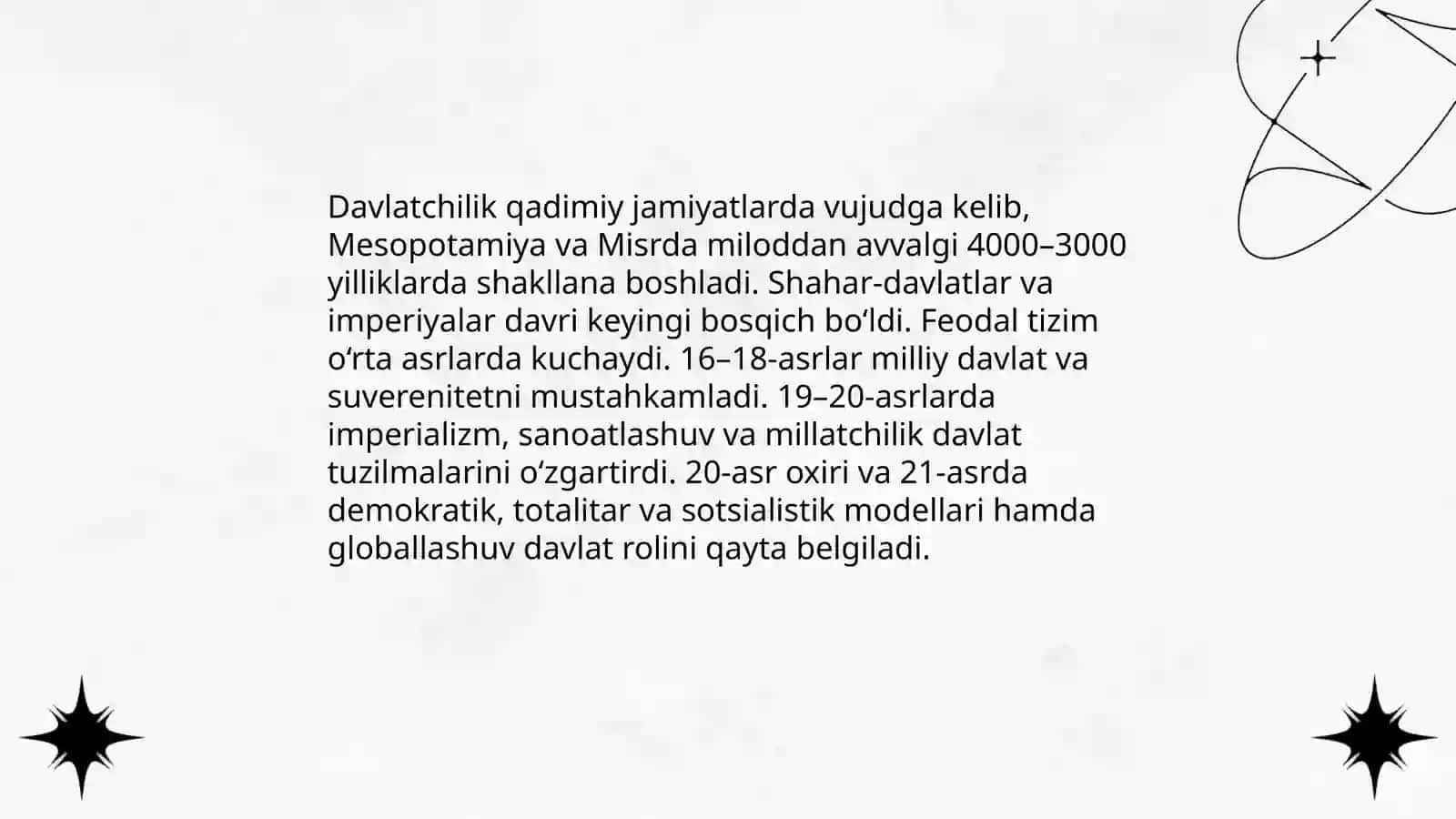 Davlatchilik Tushunchasi 4