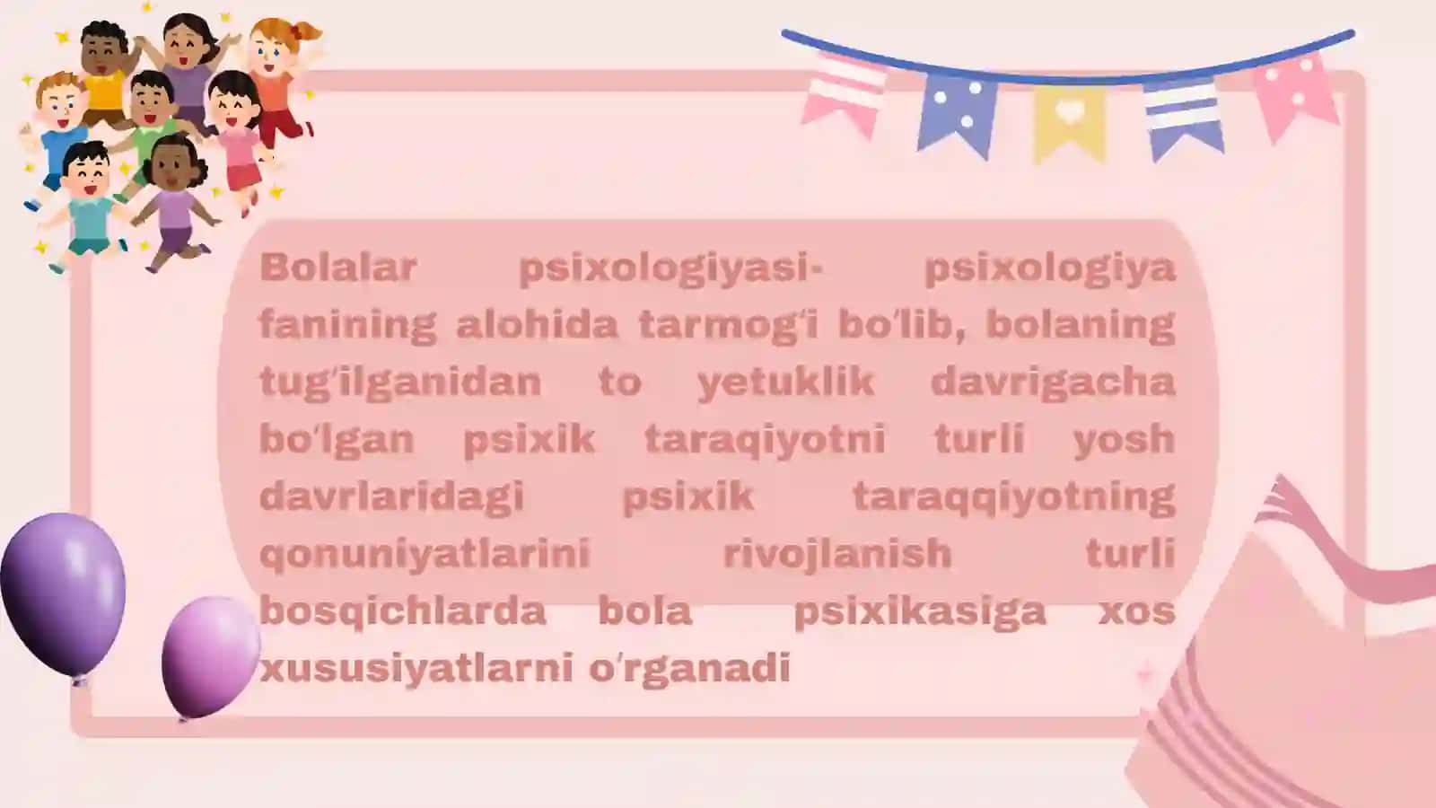 Bolalar psixologiyasi oʻquv fani sifatida 4