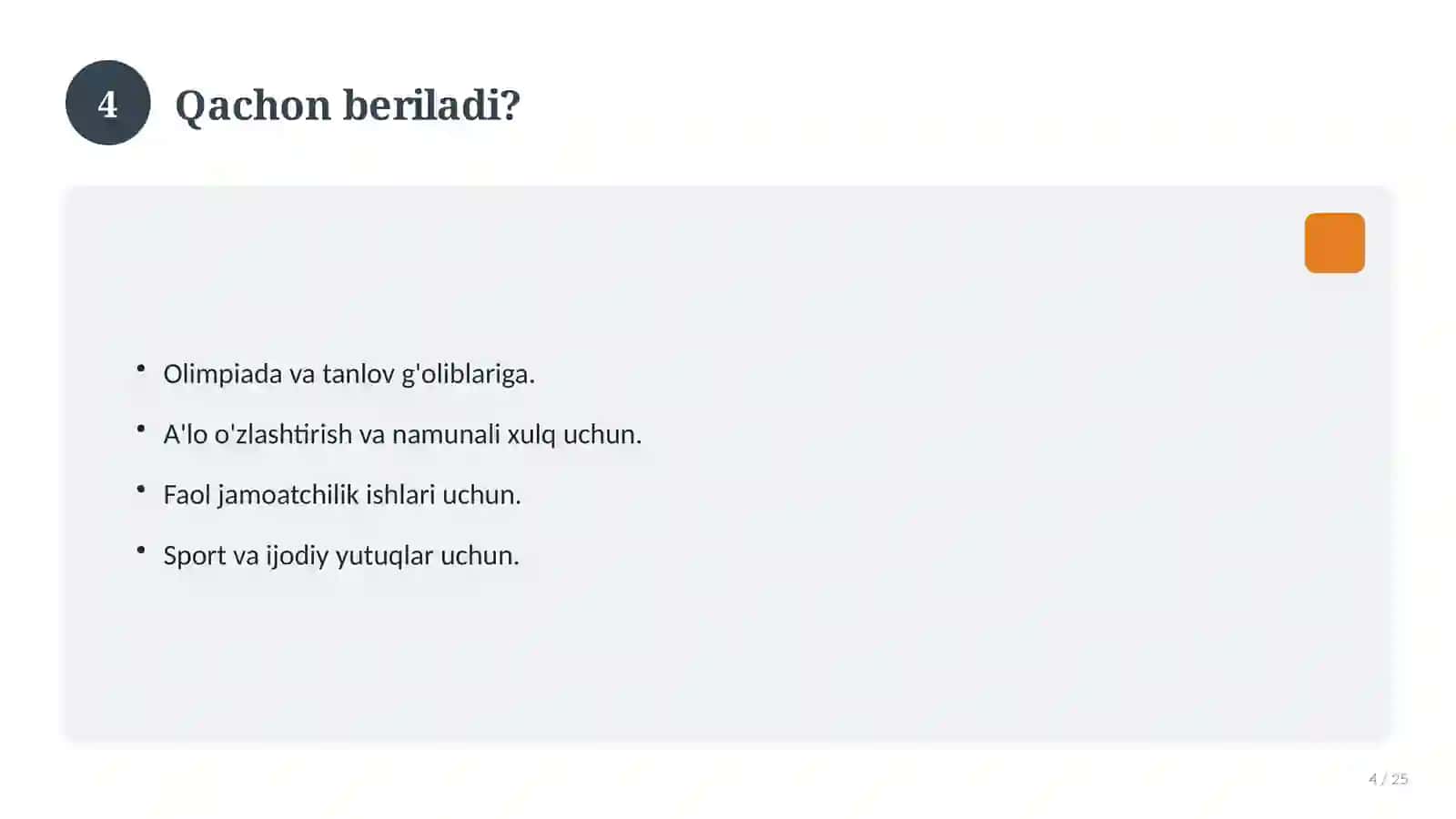 Faxriy yorliq: ko'k va oltin (gold) dizayn 4