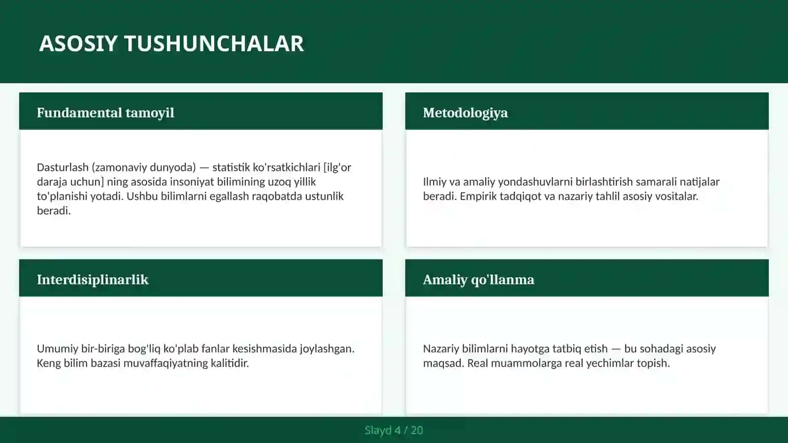 Dasturlash (zamonaviy dunyoda) — statistik ko'rsatkichlari [ilg'or daraja uchun] 4