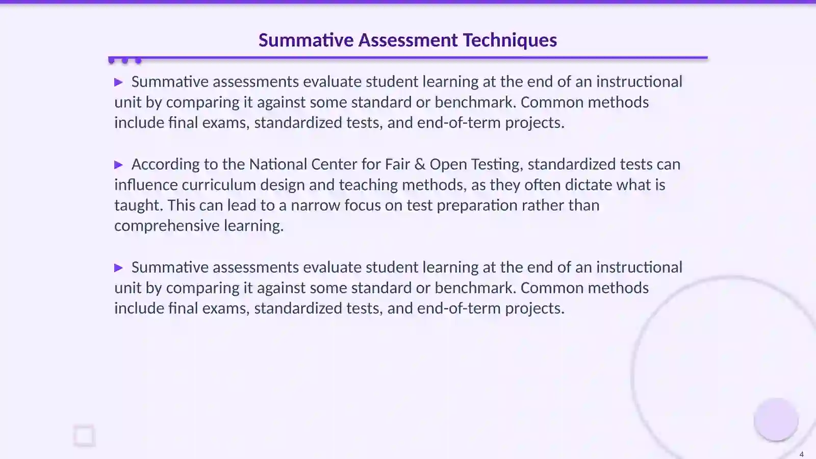 Test methods and approaches to test planning 4