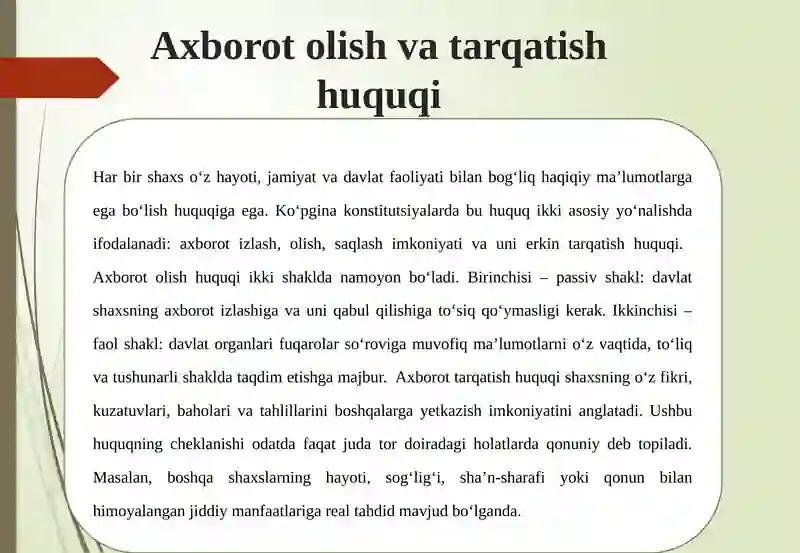 OMMAVIY AXBOROT VOSITALARI ORQALI AXBOROT ERKINLASHUVI YO‘LLARI 4