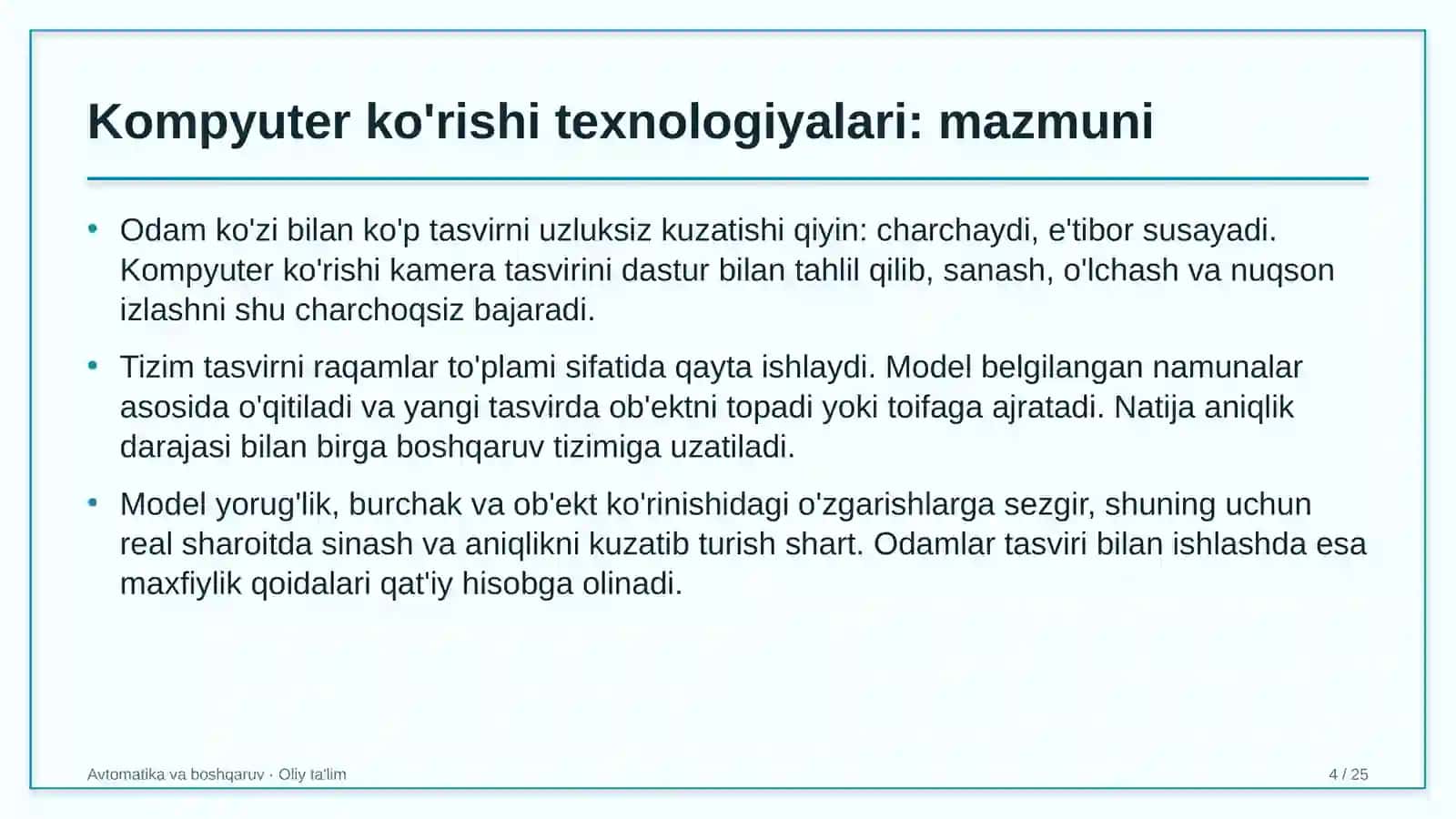 gaz quvurlari qurilishida kompyuter ko'rishi texnologiyalarini qo'llash 7567 4