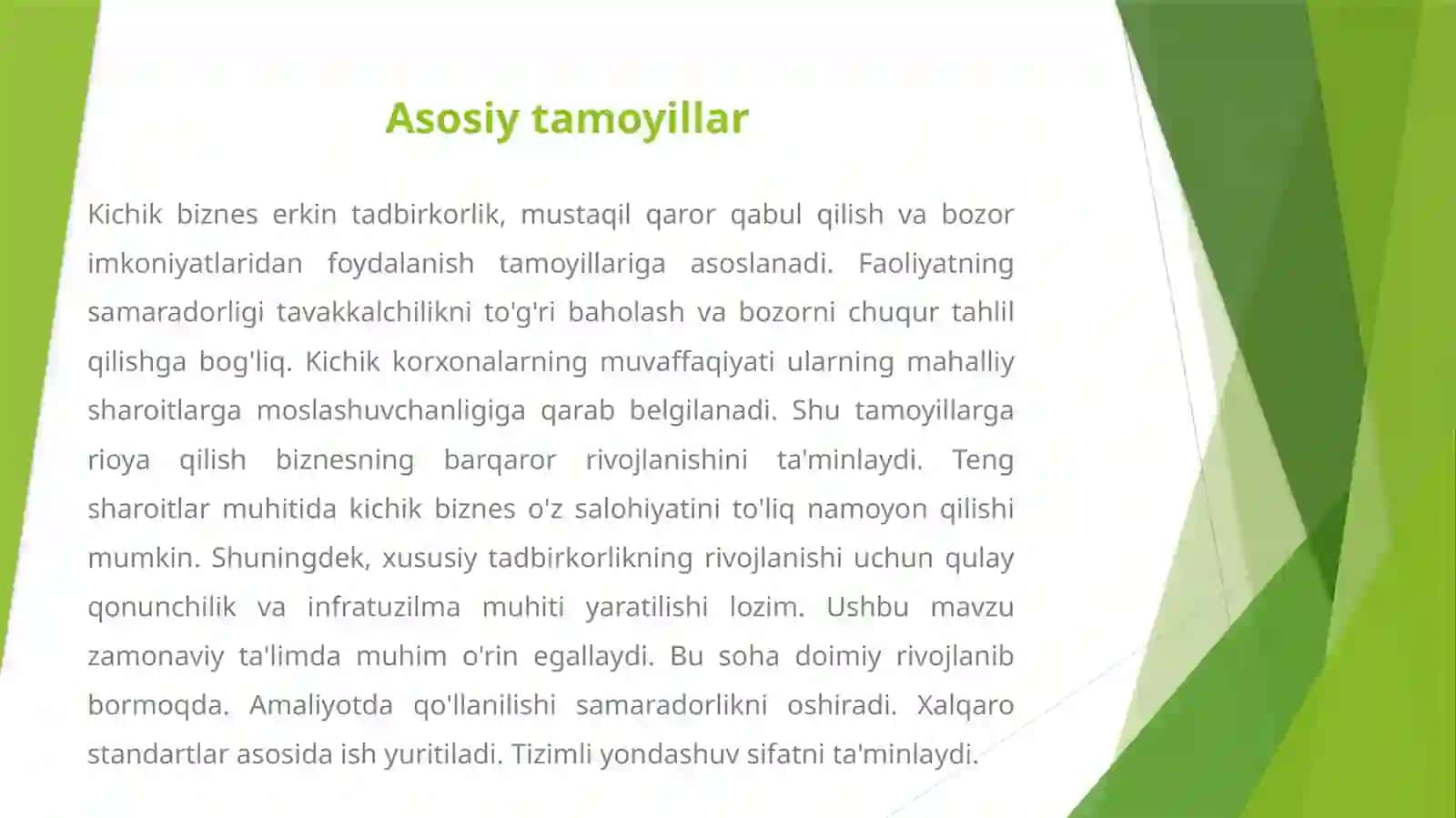 KICHIK BIZNES VA XUSUSIY TADBIRKORLIKNING IQTISODIYOTDAGI AHAMIYATI 4