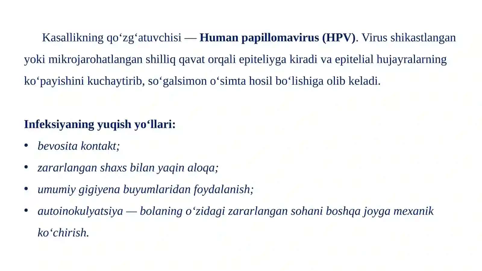 OG‘IZ BO‘SHLIG‘I SHILLIQ QAVATIDA VIRUSLI SO‘GALLAR 4