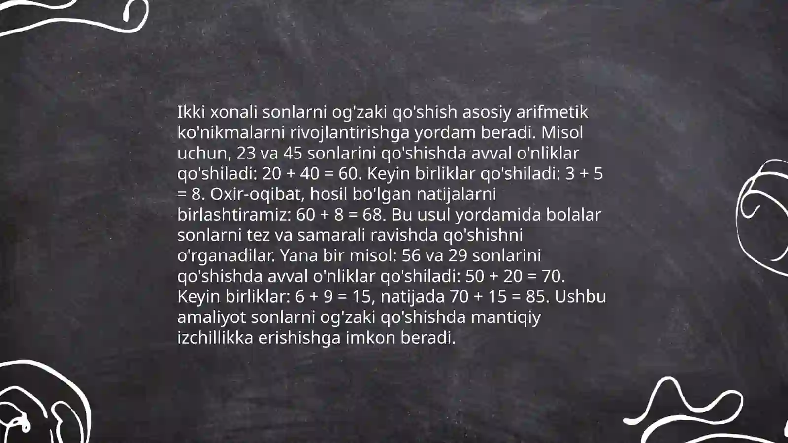 Boshlangʻich sinf matematika darslarida ogʻzaki hisob usullarini oʻrgatish 4