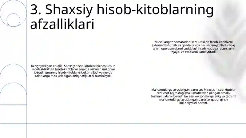 Buyurtmali Kalkulyatsiya Qilish Usuli 4