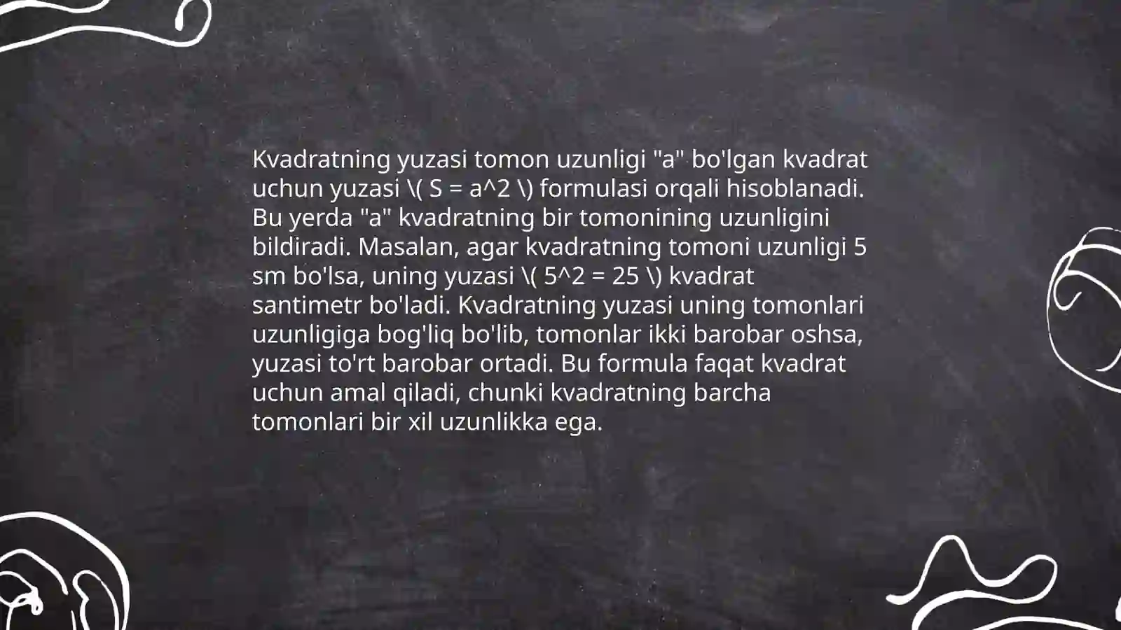 Yuza va perimetr ( 4-sinf ) 4