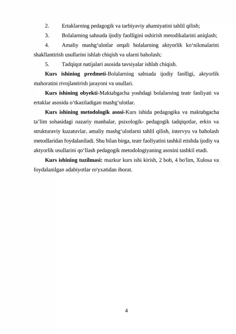 Teatr faoliyatida bolalarning aktyorlik mahoratini ertaklar orqali rivojlantirish 4