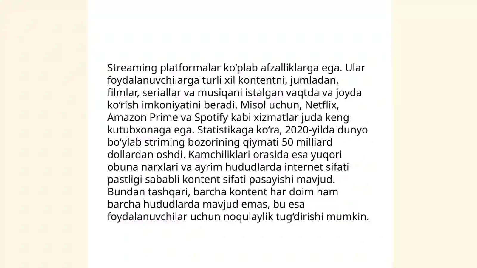 Onlayn teleko'rsatuvlar va radioeshittirishlar,internet nashrlari tasnifi 4
