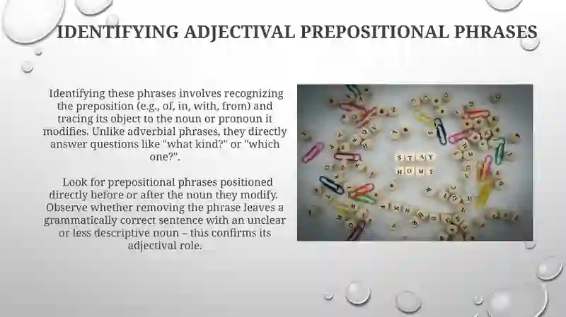 Adjectival Prepositional Phrases 4