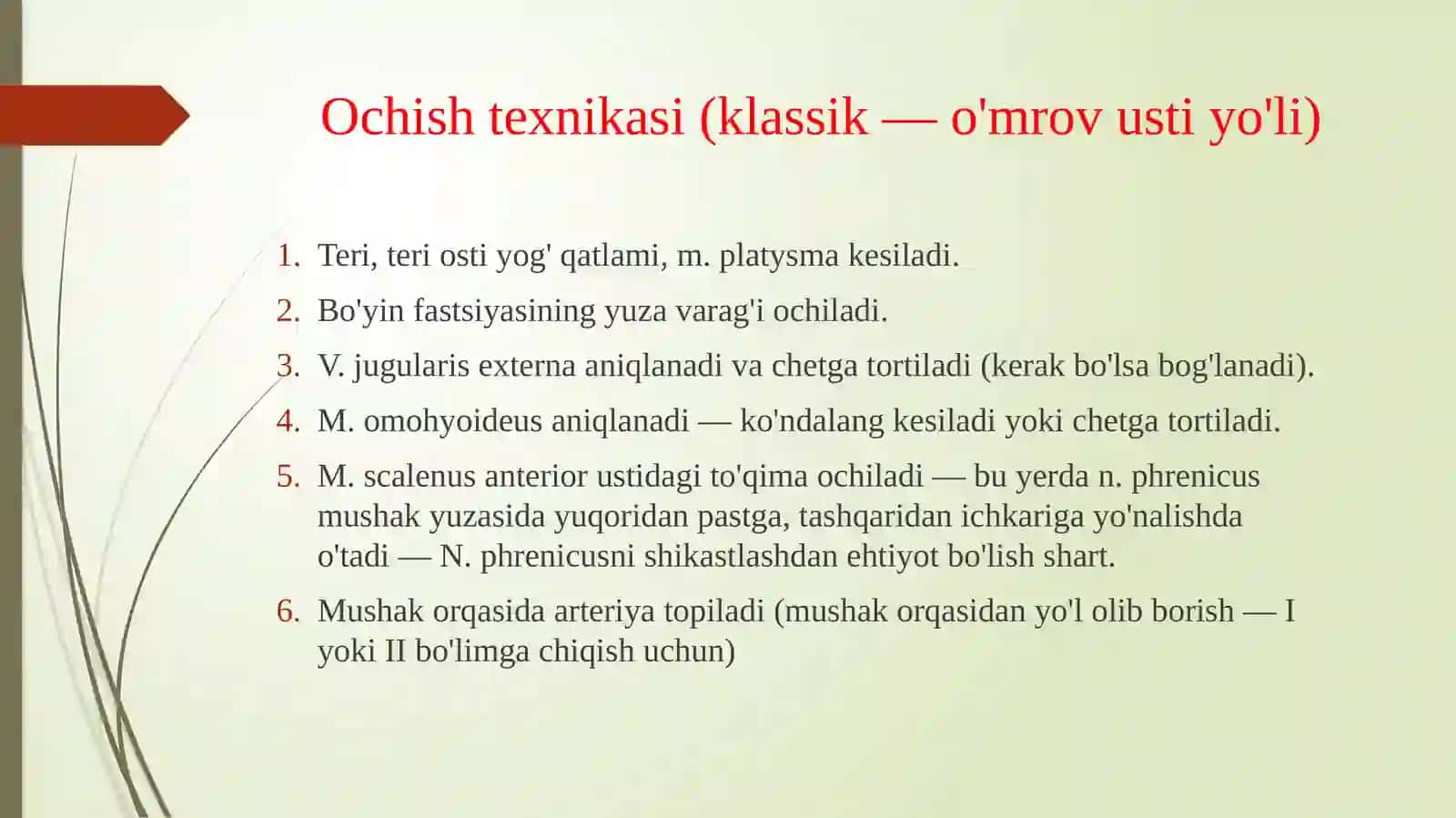 Qo‘l va oyoqning operativ xirurgiyasi 4