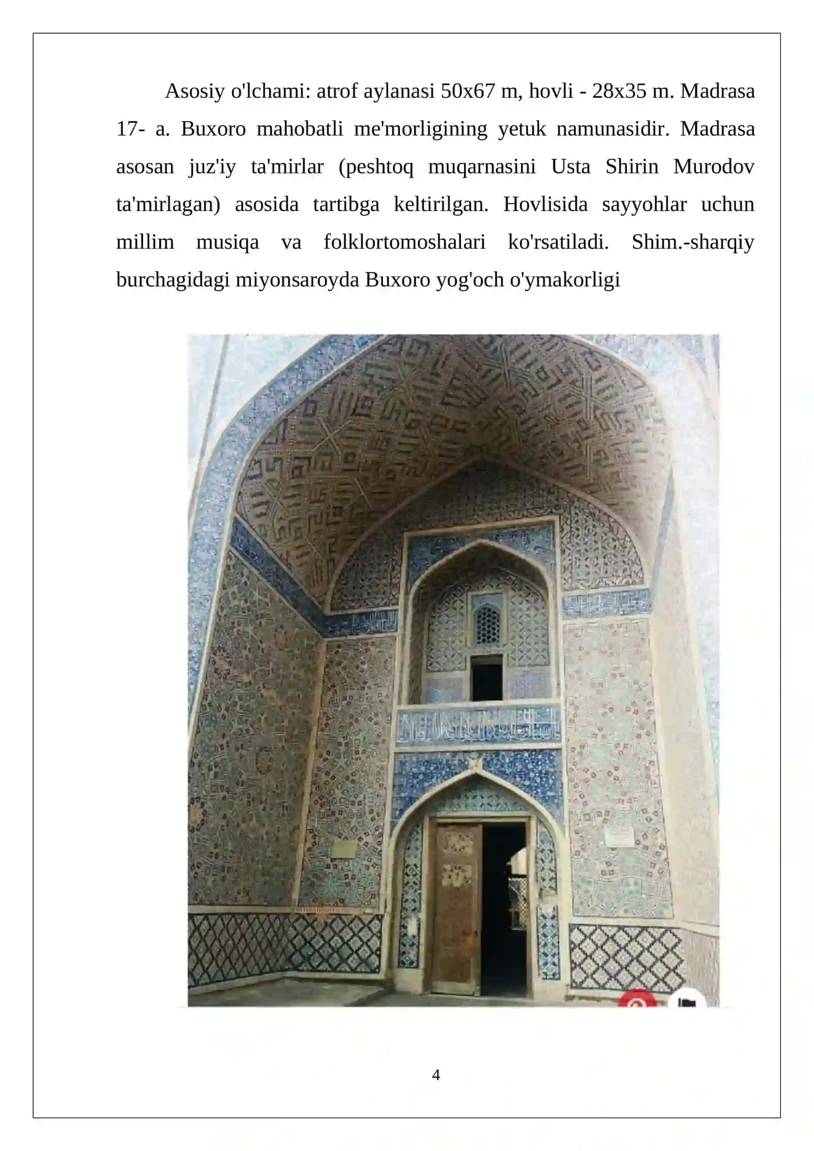 Abdulazizxon madrasasi 4
