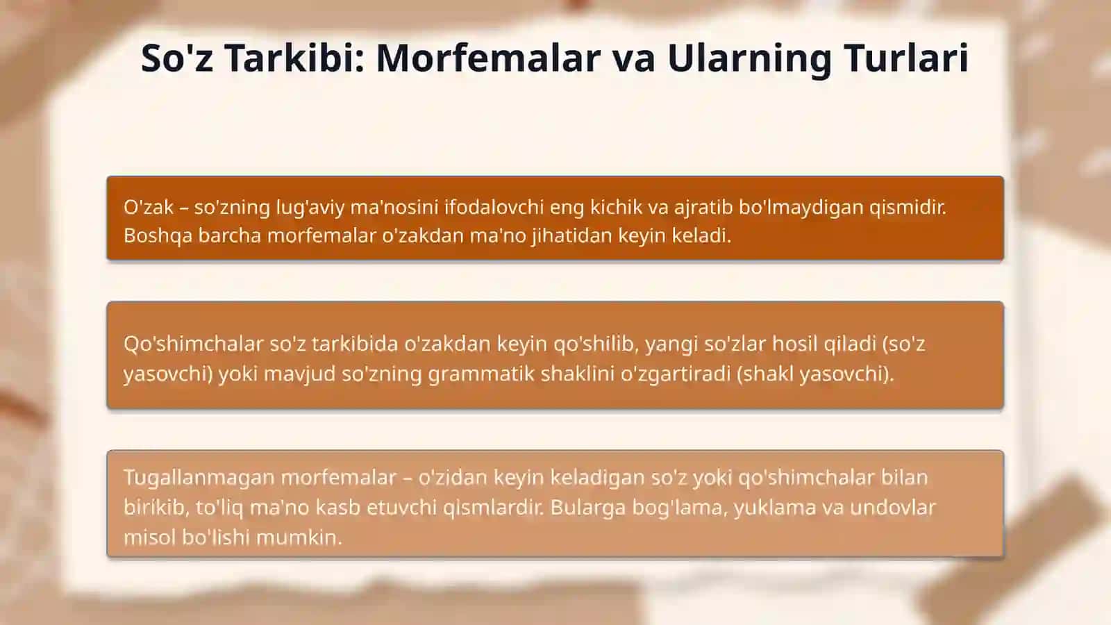 Morfologiya va soz turkumlari 4