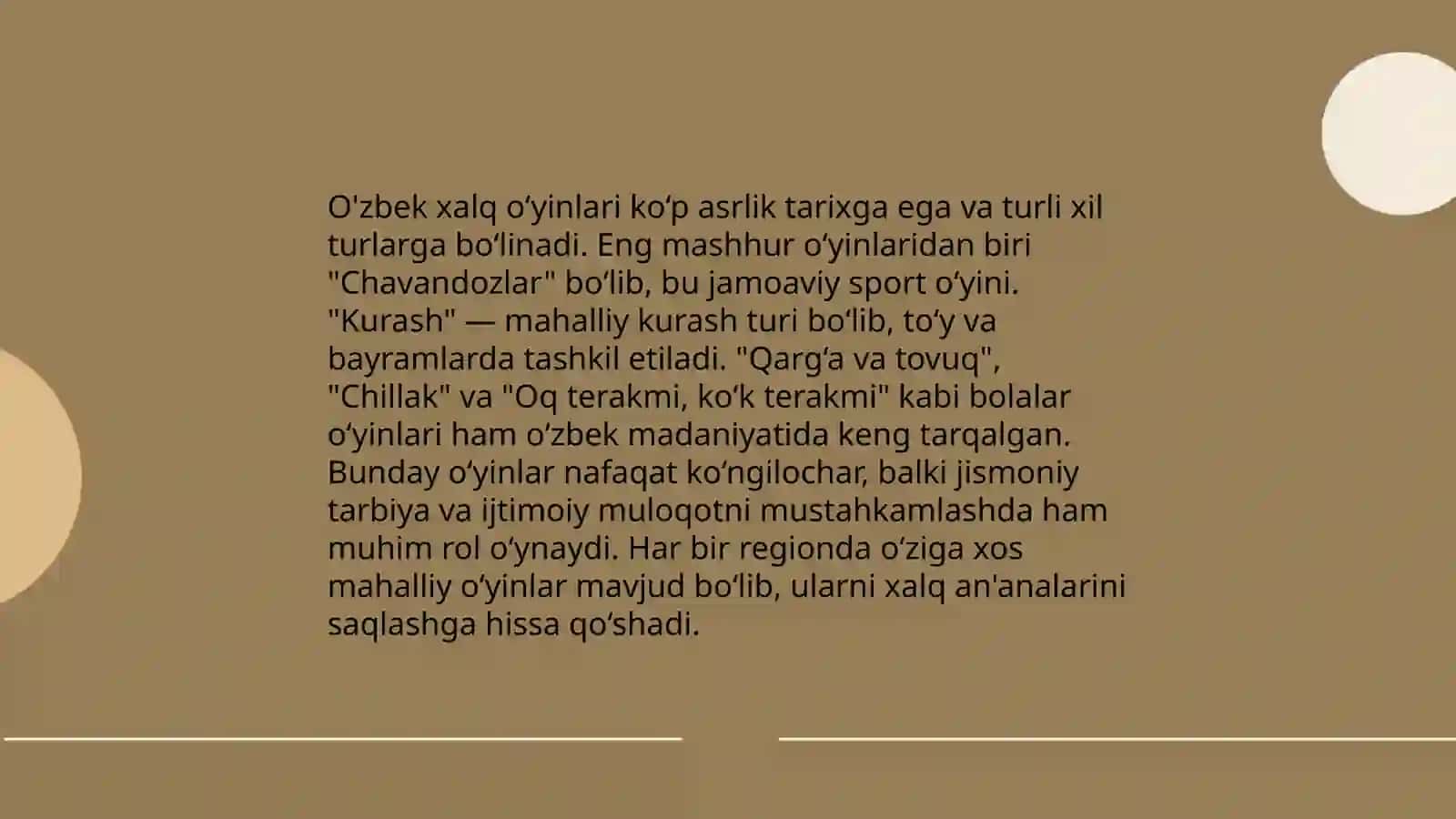 O'zbek xalq o‘yinlarini o'tkazish texnologiyasi 4
