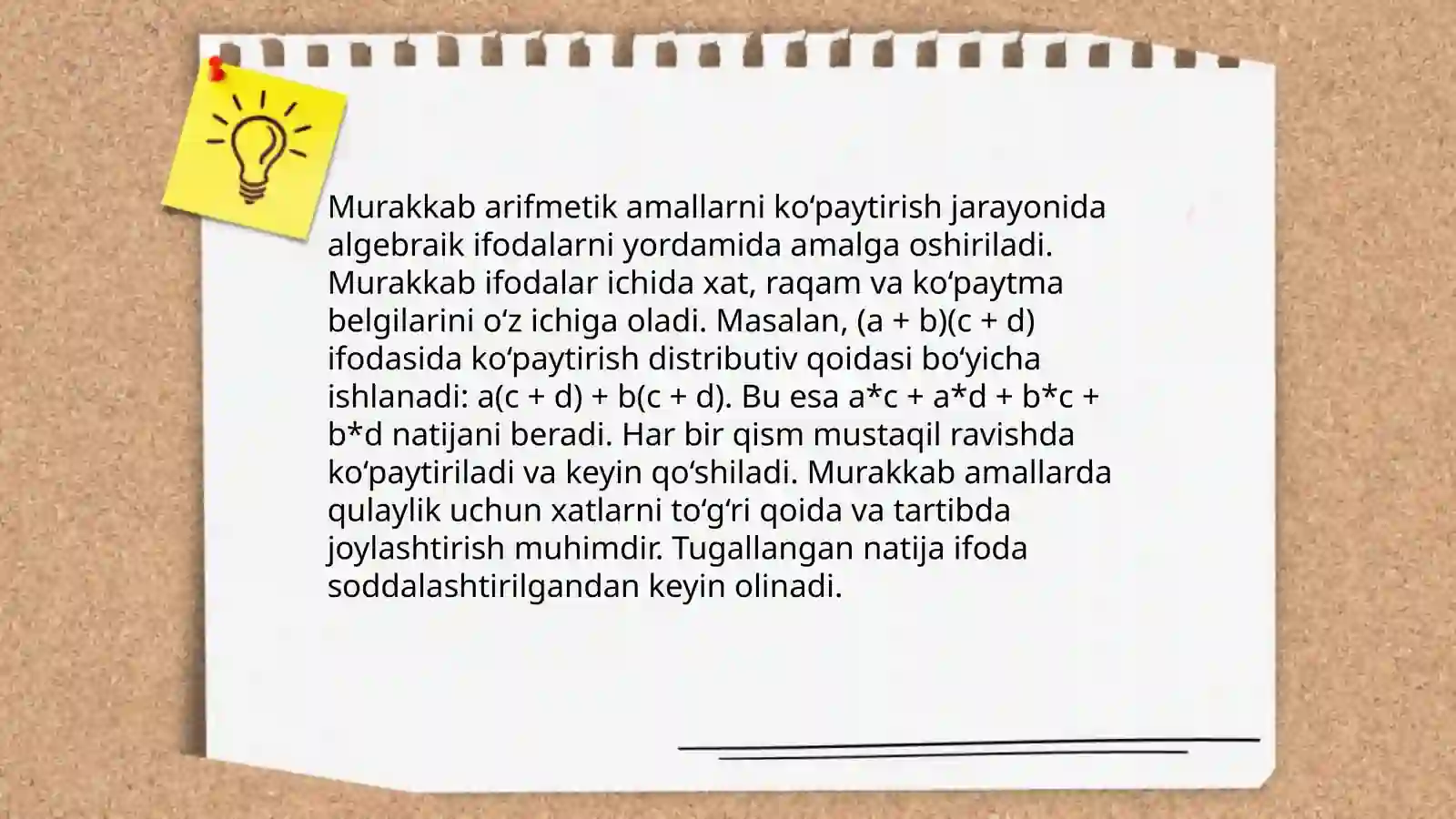 Assembler tilida murakkab arifmetik amallarni bajarish 4