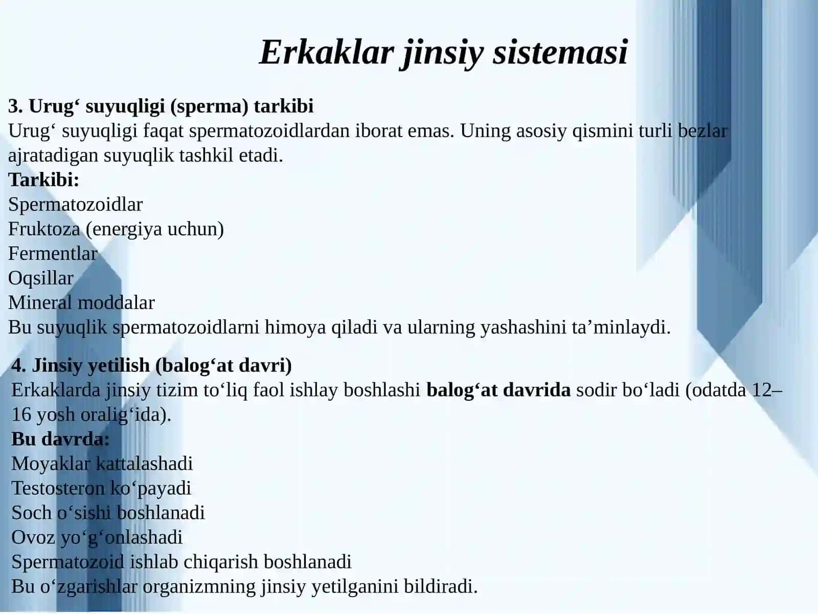Erkaklar jinsiy sistemasi. 4