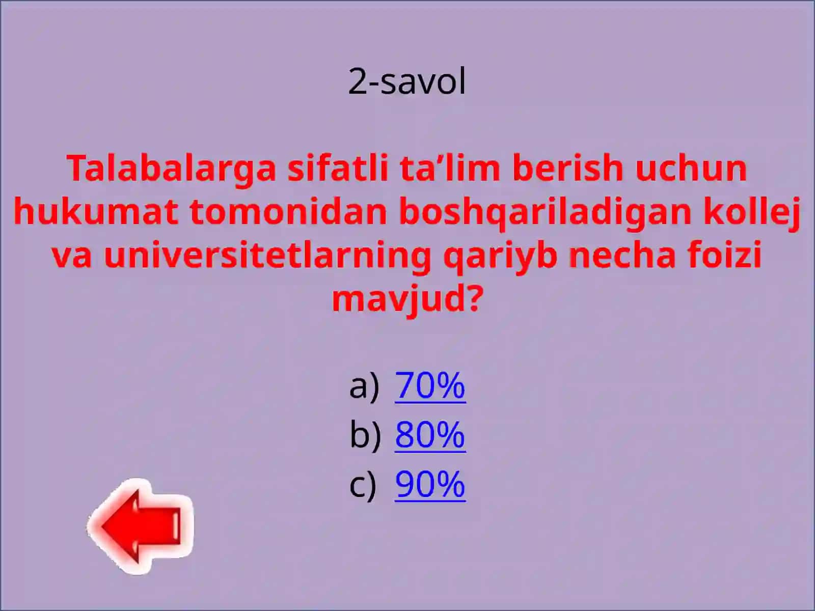 Geografiya TESTLAR 4