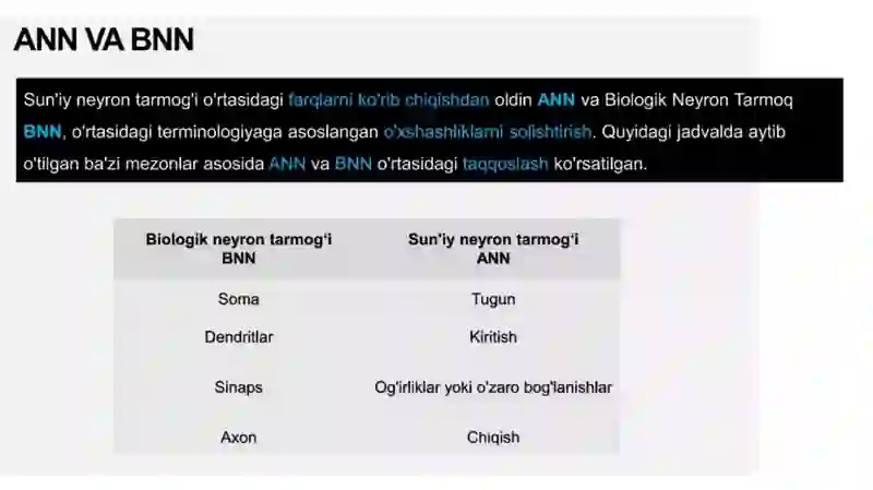 Sun'iy neyron modeli 4