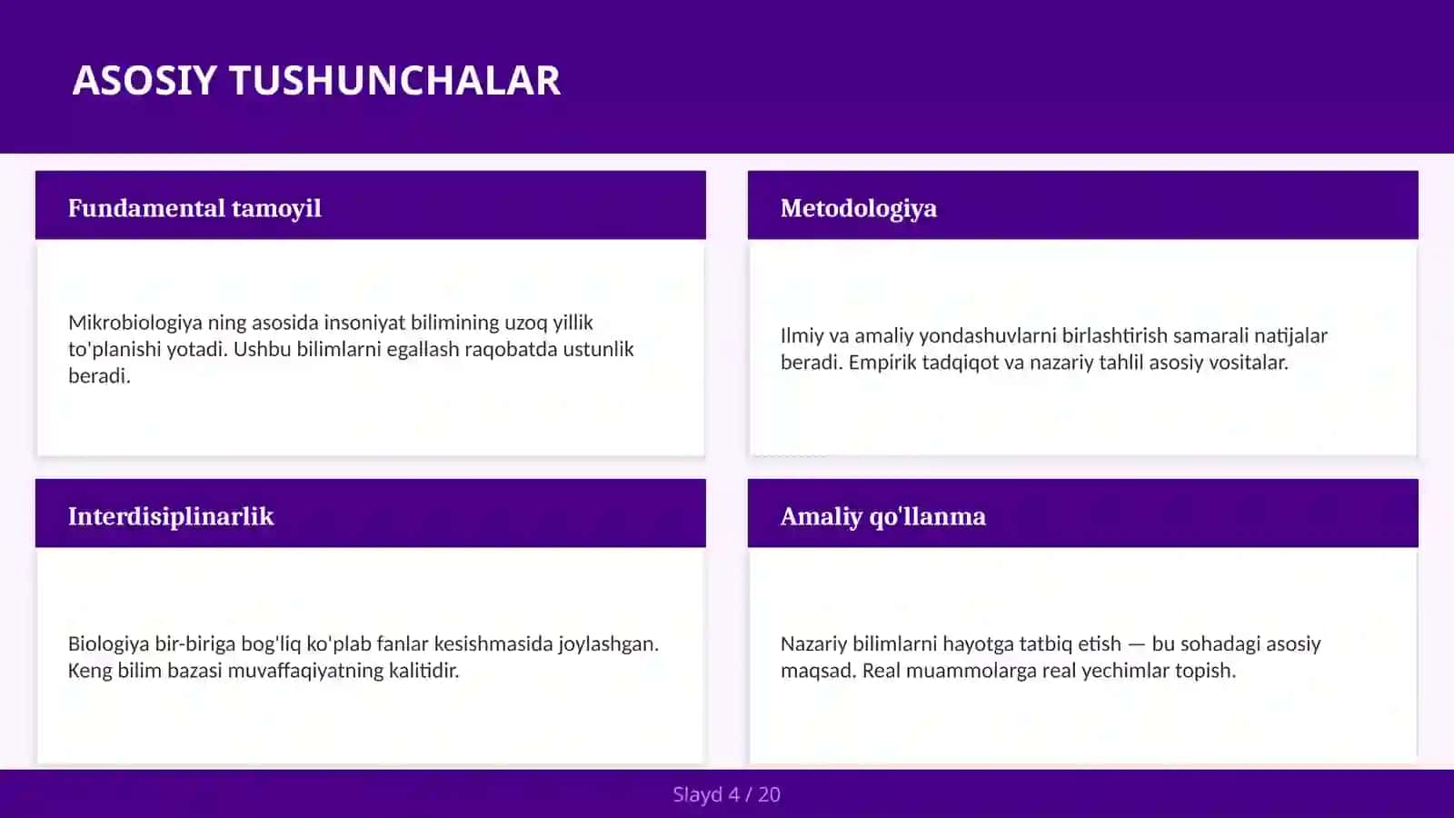 Mikrobiologiya - Bakteriya virus — talabalar uchun 4