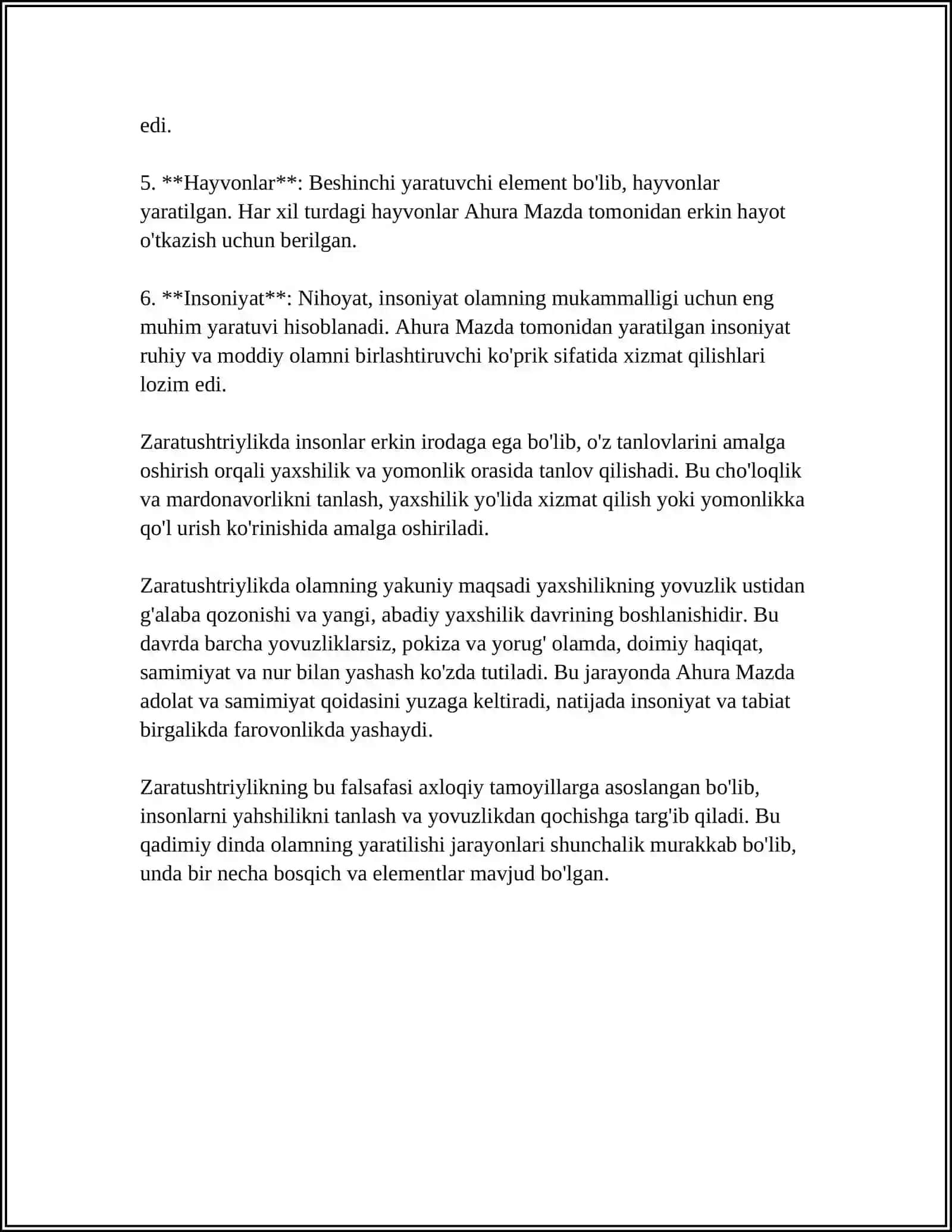 ZARDUSHTIYLIKDA TABIATNI ULUG'LANISHI 4