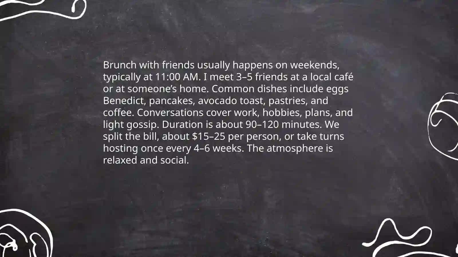 My weekend activities 4