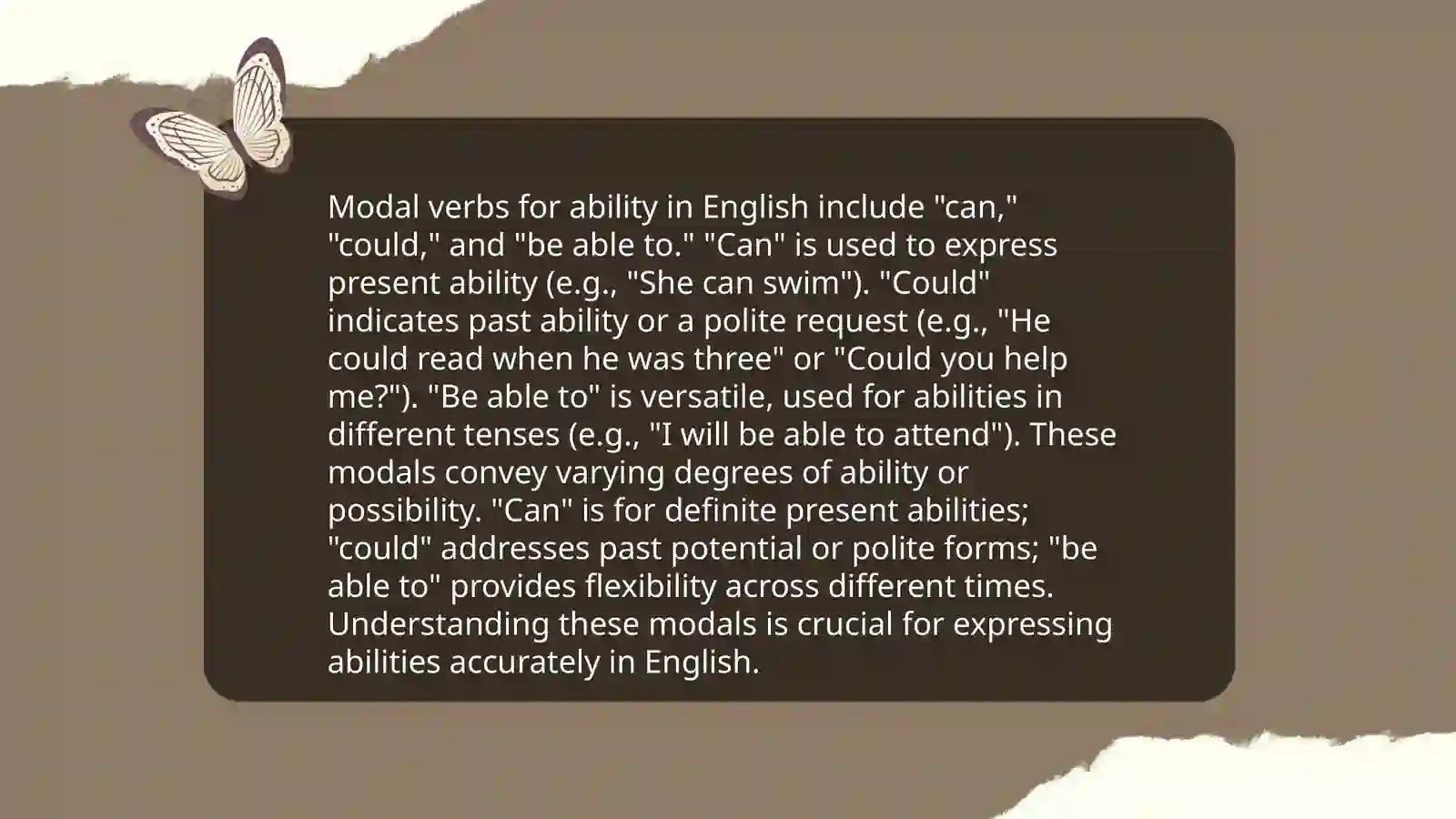 Modal verbs 4