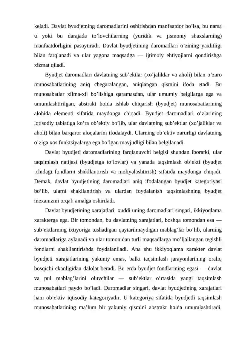 Davlat byudjetining mohiyati, tarkibi va funktsiyalari 4