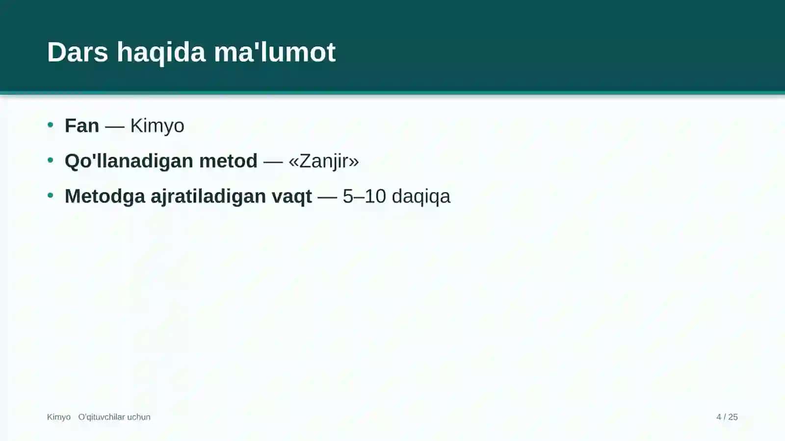 kimyo darslarida zanjir metodidan foydalanish 8780 4