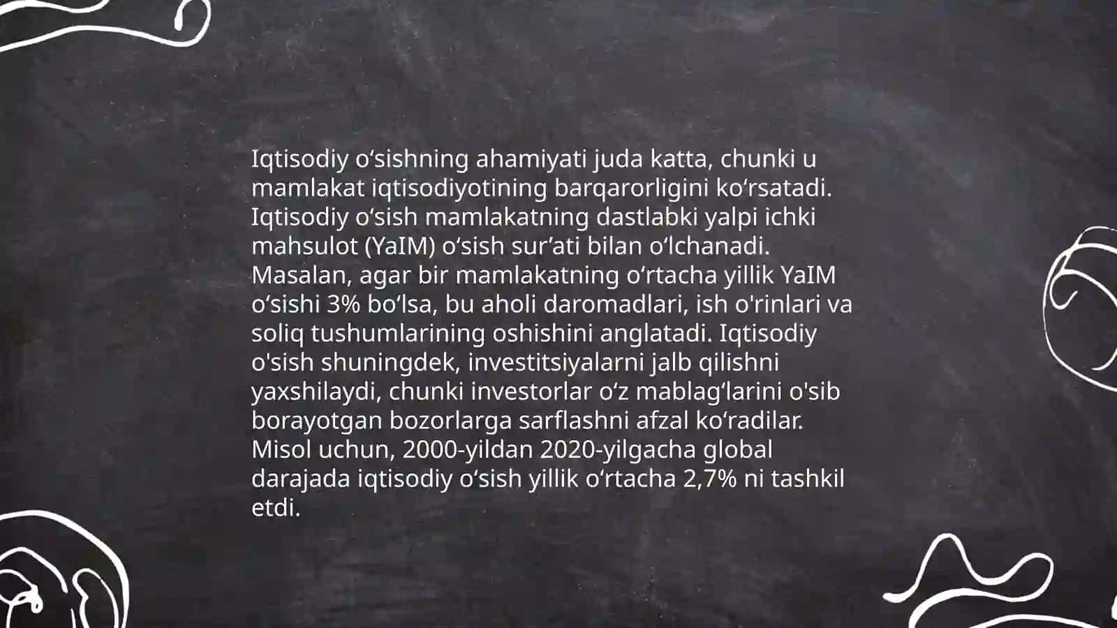 Iqtisodiy oʻsish, uning turlari va hisoblash usullari 4