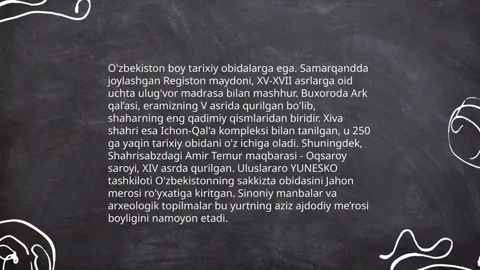O'zbekiston milliy madaniyati 4