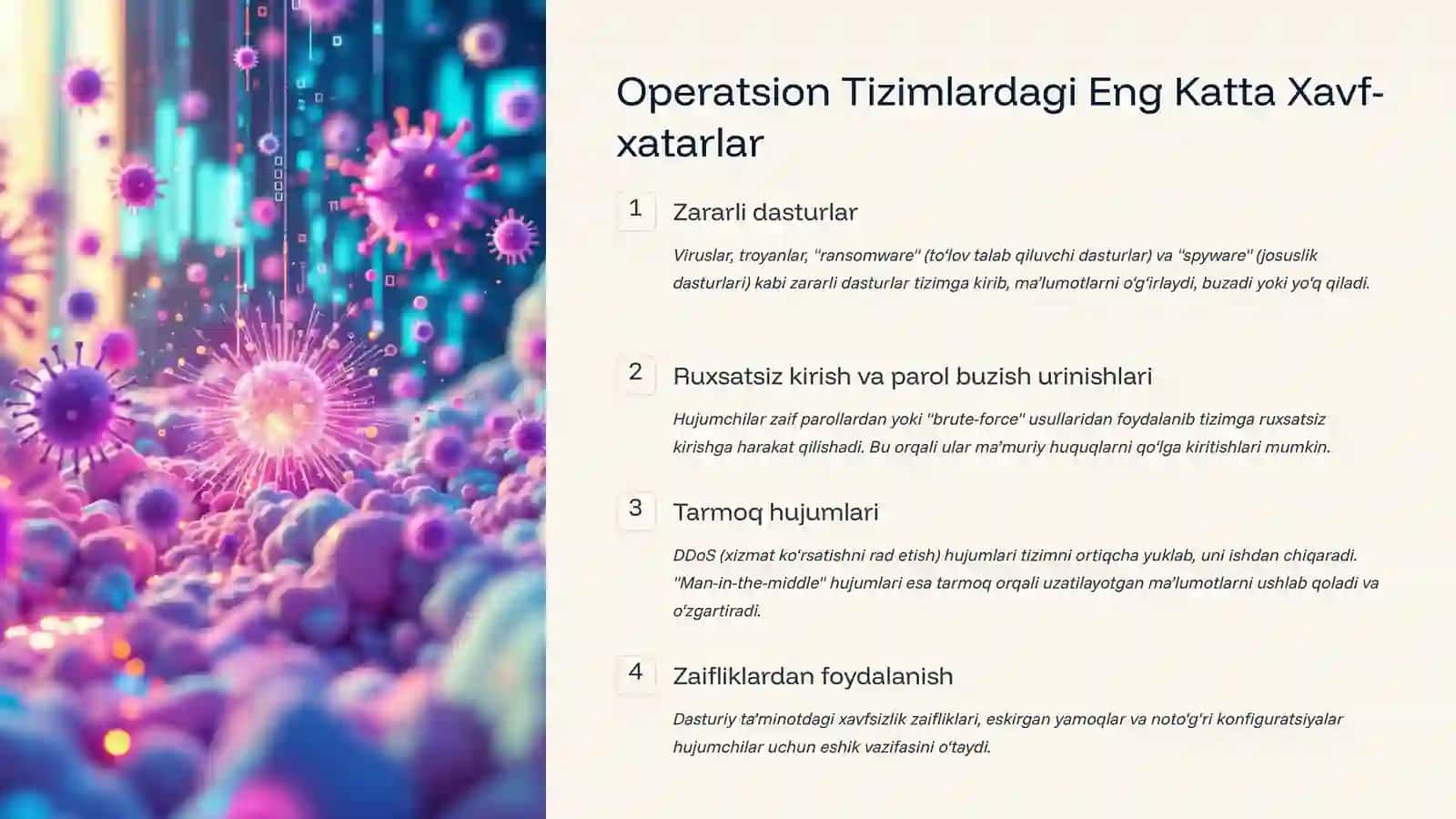 Operatsion Tizimlarda Xavfsizlik Masalalari 4