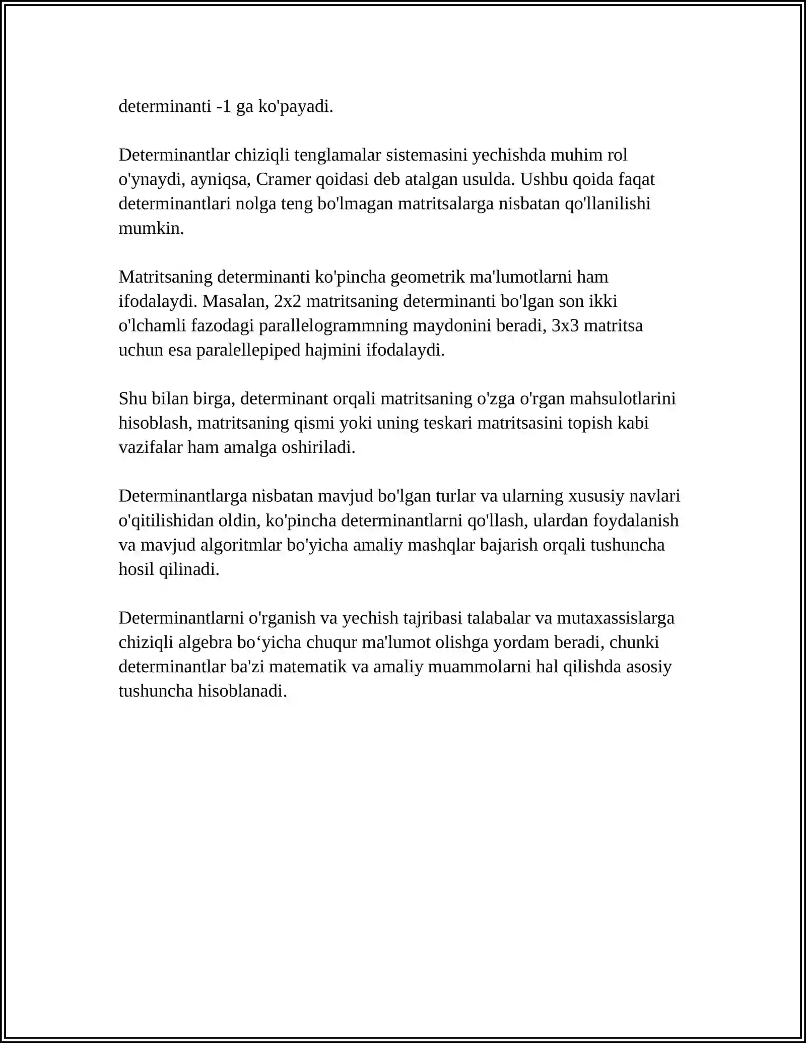 DETERMINANTLAR 4